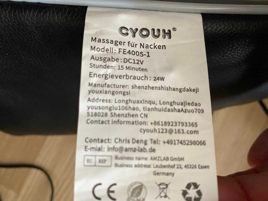 CYOUH Masażer karku i nie tylko