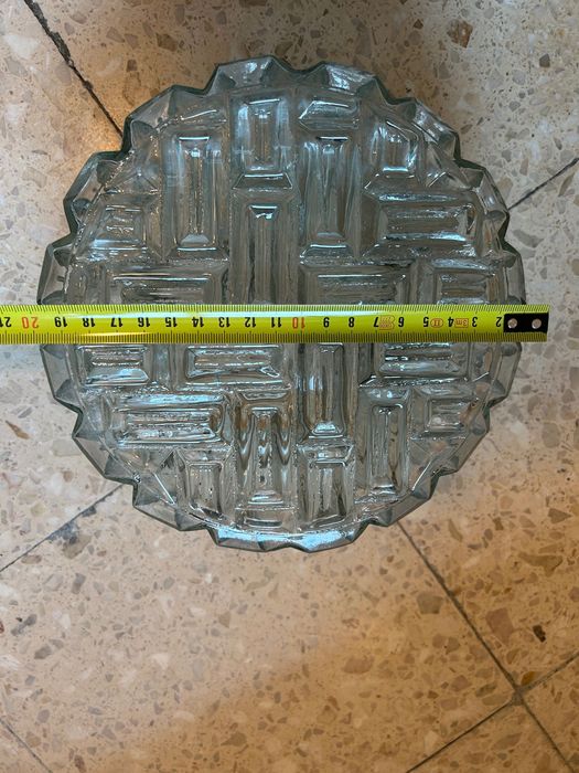 Par de apliques em vidro para têto ou parede Vintage anos '70