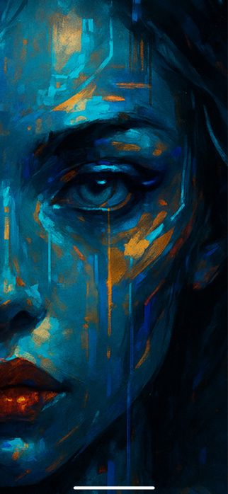 Obraz w stylu Neurochromatyzmu Singularnego - autorski kierunek sztuki