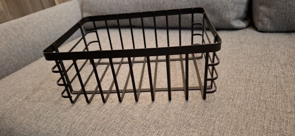 Koszyk metalowy industrial czarny