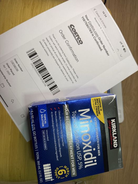 Turbine sua barba e cabelo com Minoxidil kirkland