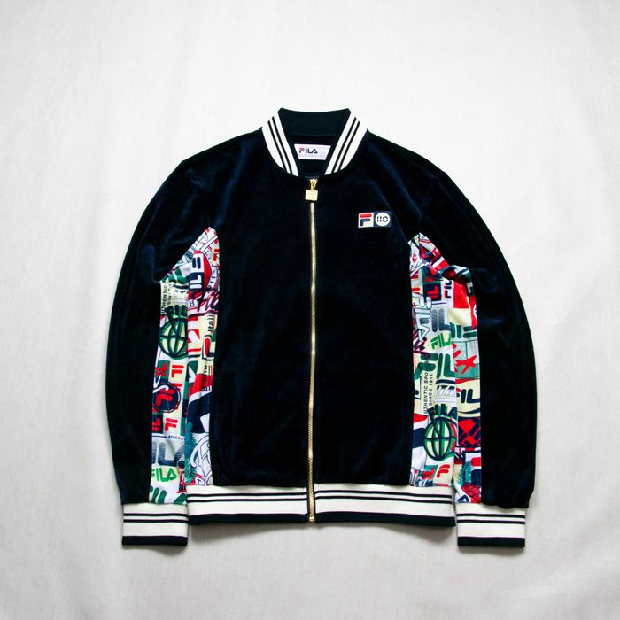 Fila 110 Velour Spencer bluza welurowa M