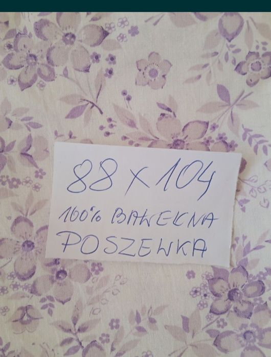 Komplet bawełnianej pościeli z ok.prl