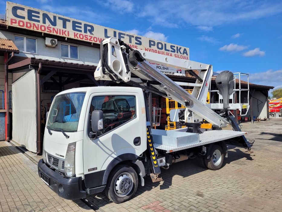 nissan podnośnik koszowy zwyżka 18 m oil&steel multitel gsr isoli cmc