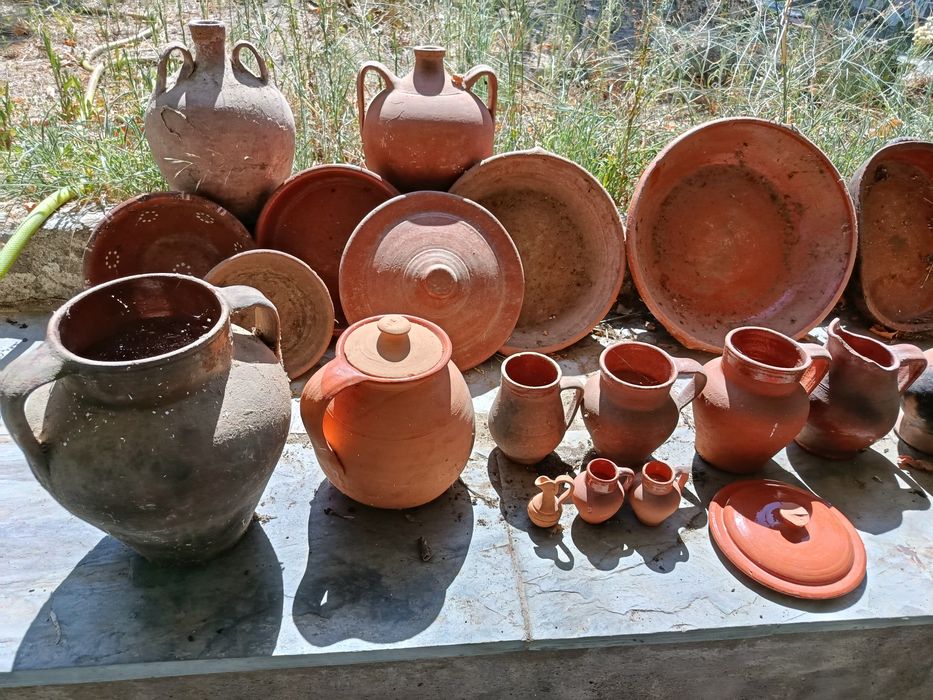 Lote de peças de barro alentejano