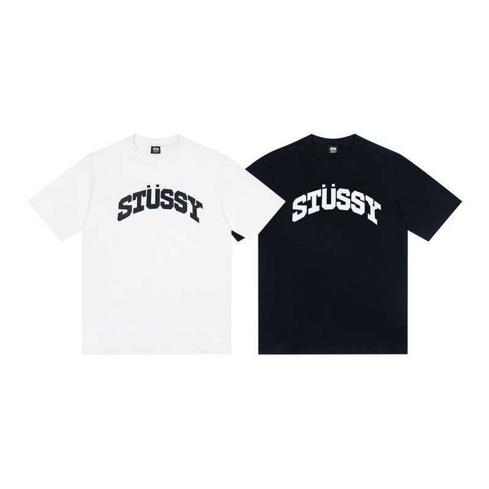 Нова Футболка stussy біла та чорна (XS-XXL)
