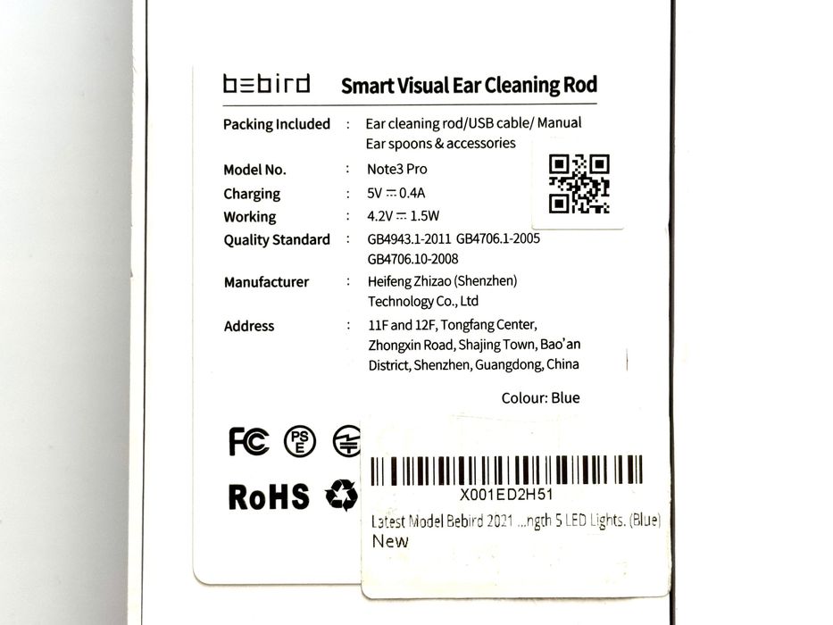 BEBIRD Note 3 Pro - profesjonalny otoskop do uszu - nie włącza się!