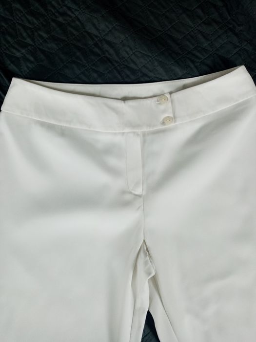 Spodnie rybaczki białe damskie