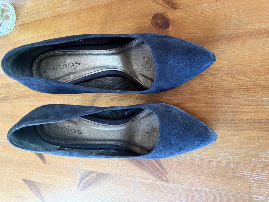 Buty szpilki granatowe