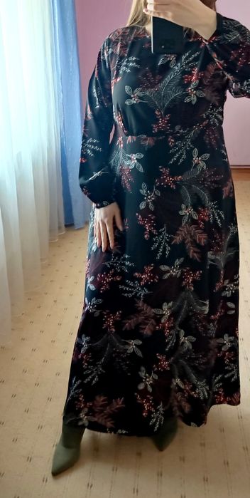 Сукня максі чорна 18 xl xxl