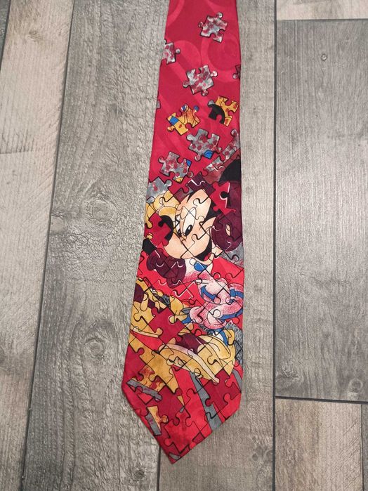 Krawat męski Myszka Miki Disney 100% jedwab