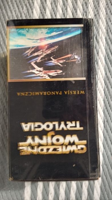 VHS Gwiezdne Wojny Star Wars trylogia.
