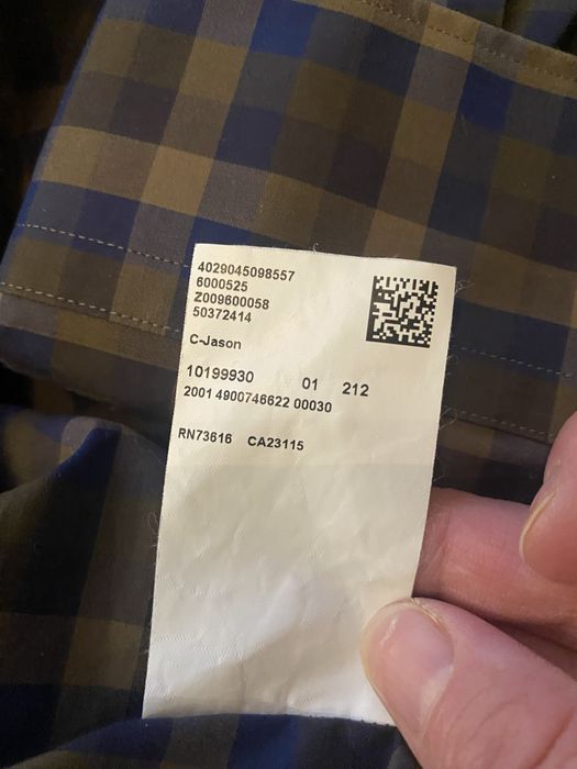 Hugo Boss koszula meska z dlugimi rekawami w krate