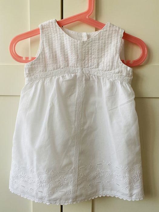 Piękna sukienka na lato BOHO/ chrzest 74-80cm + GRATIS stan IDEALNY