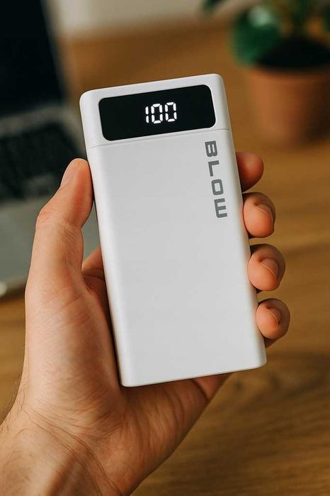 Powerbank 20000 mAh 22,5W QC PD szybki bezpieczny pojemny biały USB-C