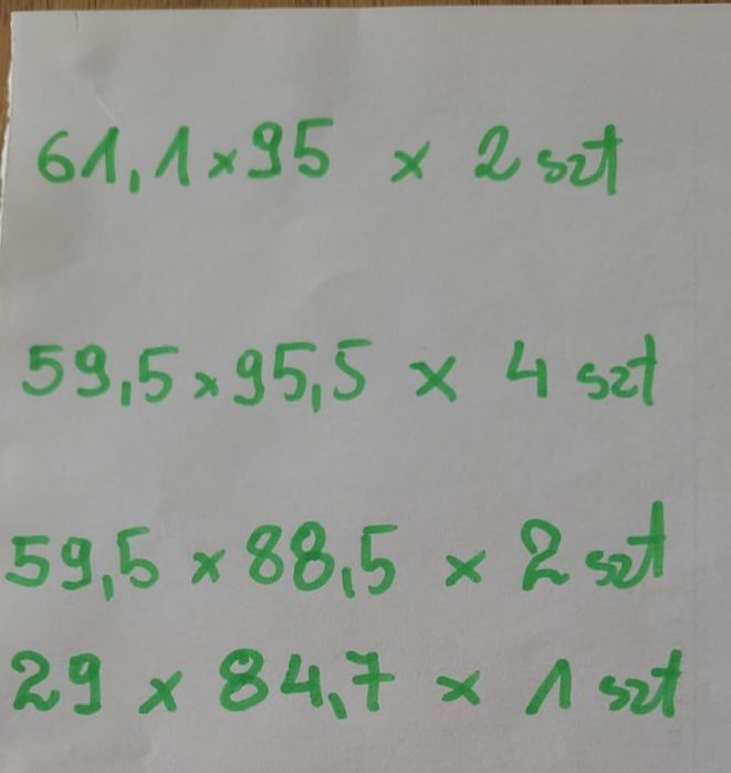 Plisy 9 szt za 250 zł