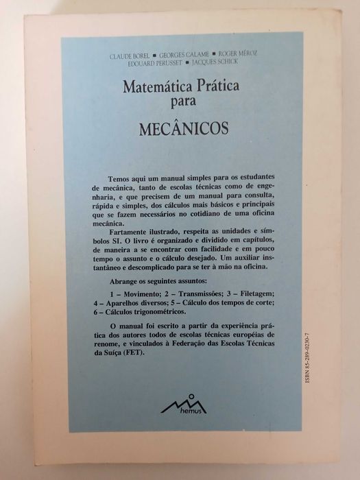Matemática prática para mecânicos