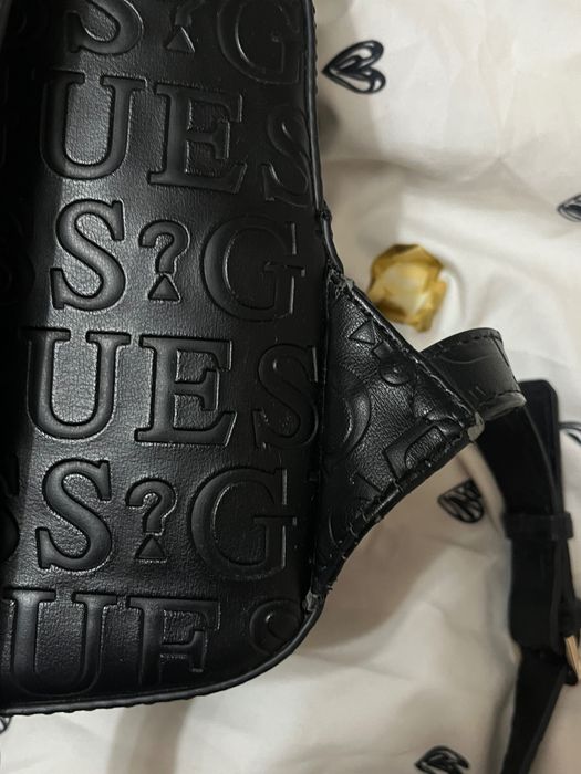 GUESS czarny plecak damski ORYGINAŁ monogram