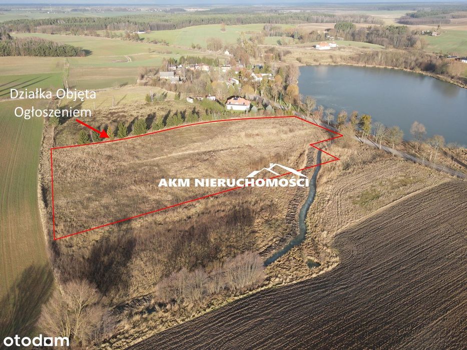 Atrakcyjna działka przy jeziorze w Otoczynie