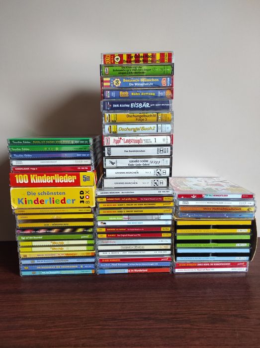 Niemiecki bajki dziecięce na CD DVD magnotofonowe