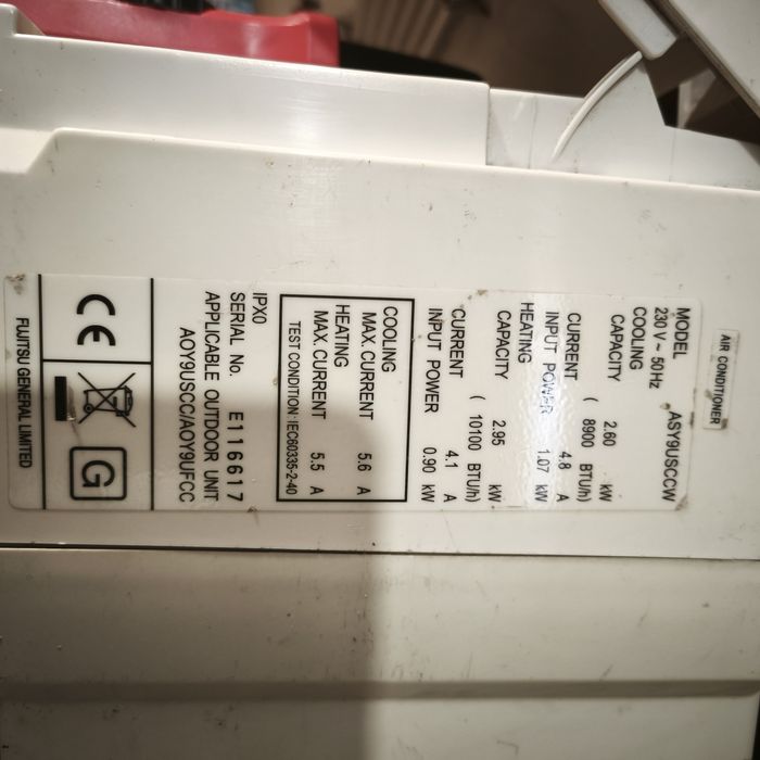 Jednostka wewnętrzna klimatyzacji Fujitsu