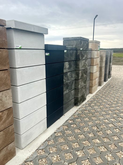 Pustaki ogrodzeniowe Drewbet CUBO plyty betonowe 2 stronne