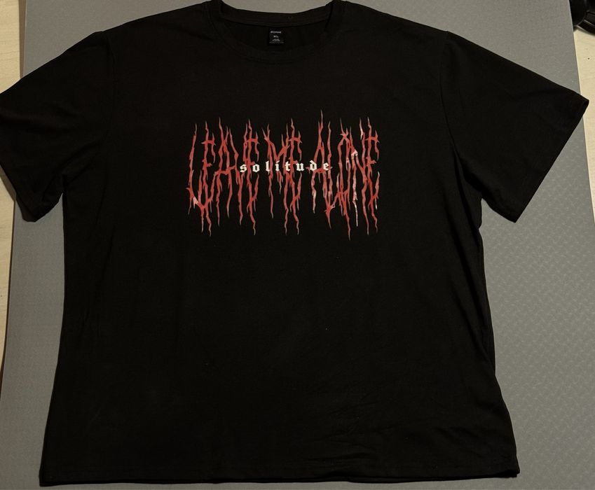 Koszulka/T-shirt czarna z napisem oversize
