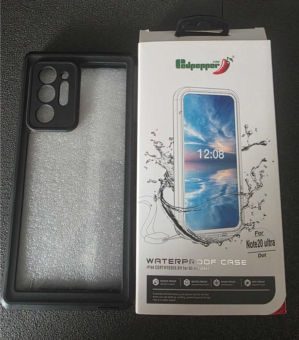 IP68 Waterproof Case For Samsung Note 20 Ultra & 1 protetor de ecrã