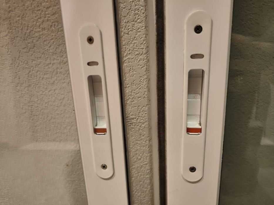 100 x 160 cm Janelas de correr branco - vidro duplo usada