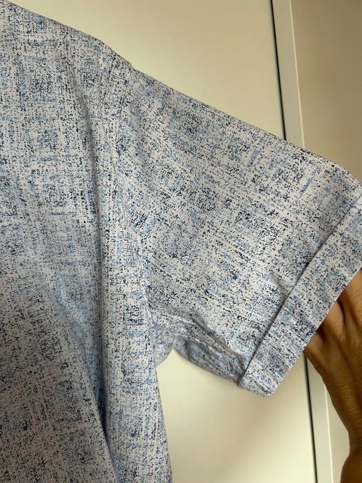 2 x koszula męska Koszula w kratę długi rękaw granatowa XL