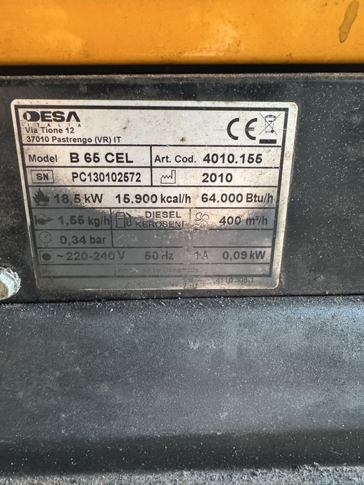 Nagrzewnica olejowa Master B65CEL 18,5kW