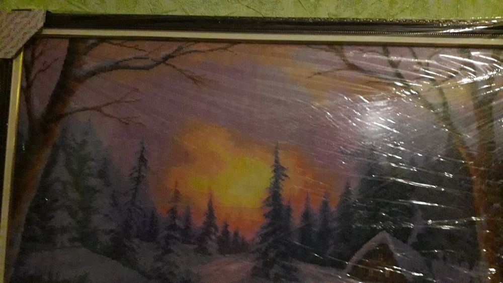 Вишивка "Зимовий вечір"