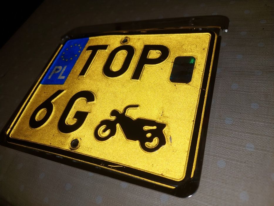 Nowa ramka tablicy rej.wsk shl wfm junak mz jawa osa gazela iż dniepr