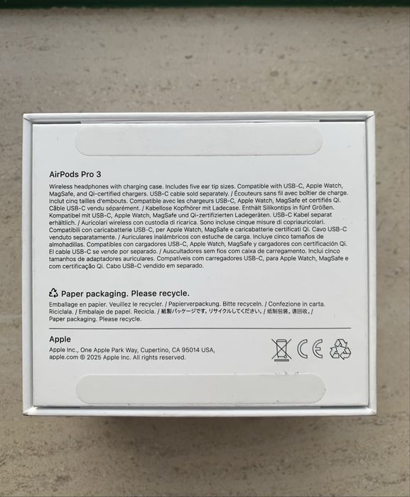 AirPods Pro 3 Novos + garantia PCDIGA 3 anos