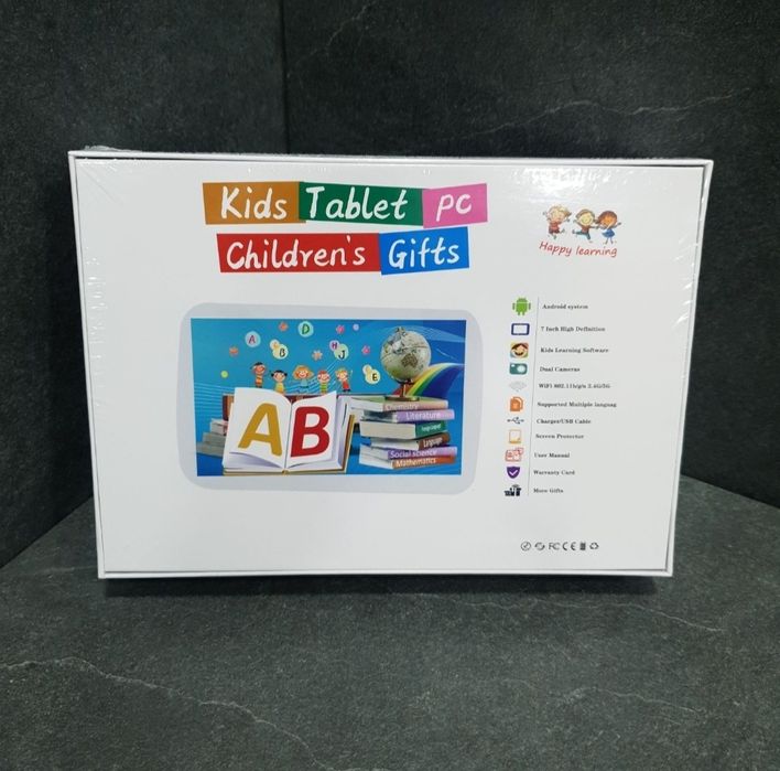 Дитячий планшет Android 13, Q Kids Tablets 4/64gb,4000 мАг,7-дюймовий
