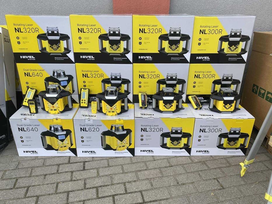 Nivel System NL640 640R Digital RD600 Niwelator Statyw SJJ1 Łata LS-24