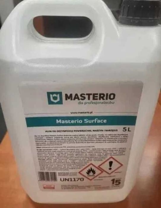 MASTERIO SURFACE 5L - płyn do dezynfekcji 70% alkoholu (etanol)