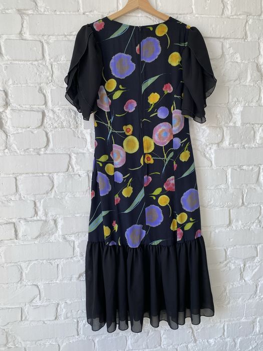 Cudna sukienka vintage lata 80. 90. retro prl 100% wiskoza