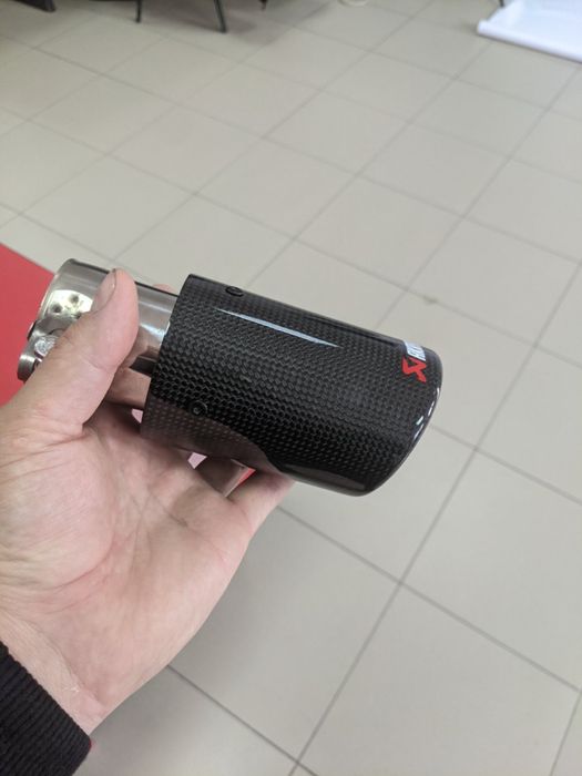 Насадка Akrapovic акрапович глушитель выхлоп карбон труба двойная54/76