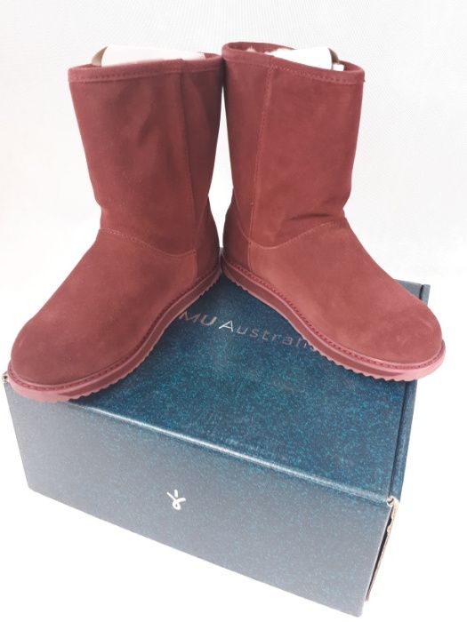 SP Nowe EMU kozaki botki Paterson classic lo red wine czerwone us 7