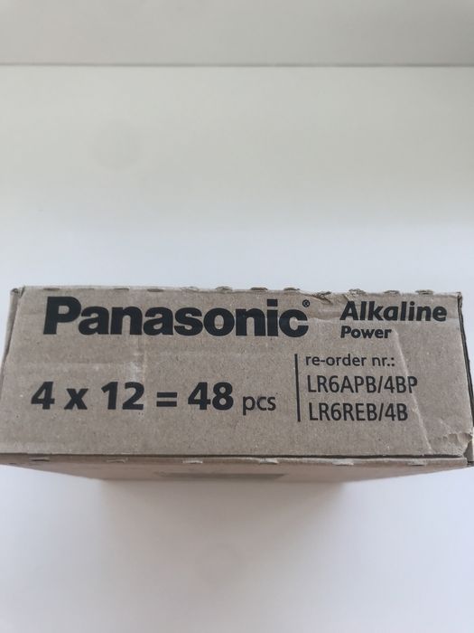 Pacote de 48 pilhas alcalinas AA novo e selado