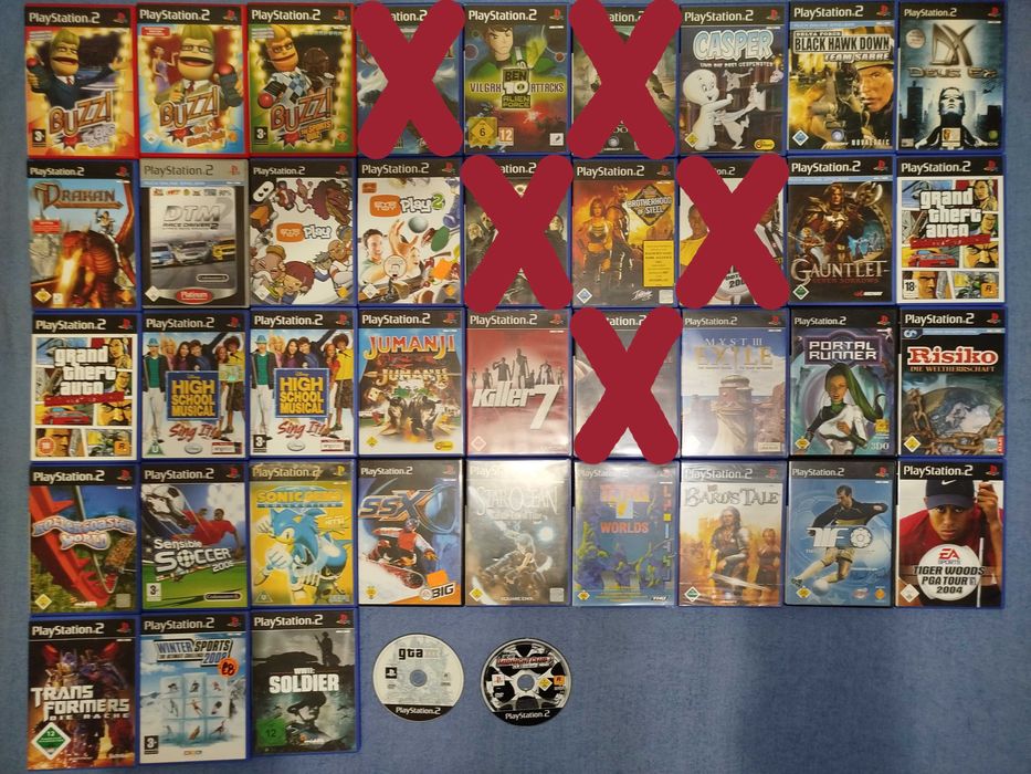Ben 10: Alien Force | Casper | Deus Ex | Fallout | Gauntlet | GTA | Killer7 | Transformers | The Bard's Tale PS2
