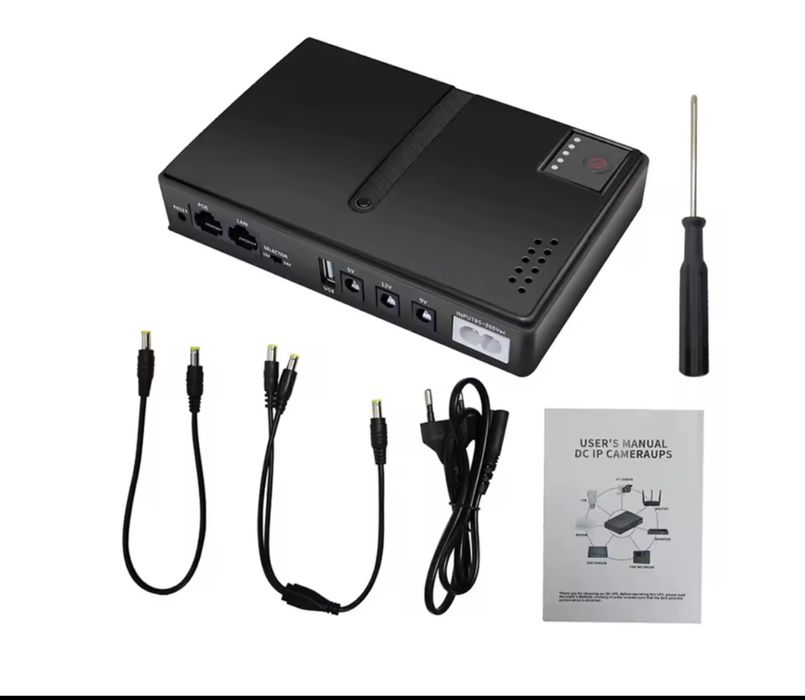 ДБЖ для роутера UPS повербанк Міні упс DC1018L  5V 9V 12V
