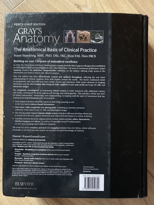 Книга Gray's Anatomy The anatomical basis of clinical Practice 41/e 20