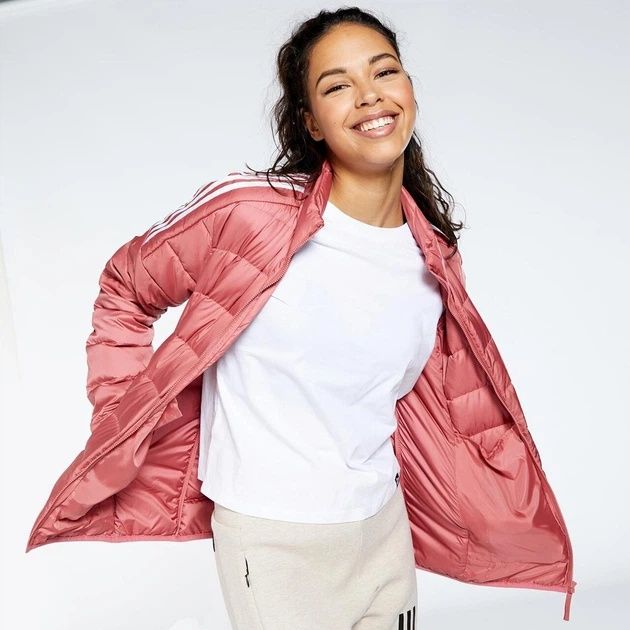 Жіноча куртка Adidas Essentials Down HK4663 пухова рожева(от S до XL)