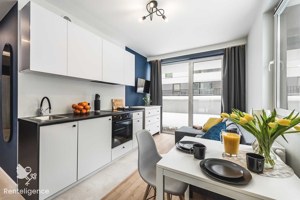 Stylowe 24 m² z osobną sypialnią | nowoczesne wnętrze