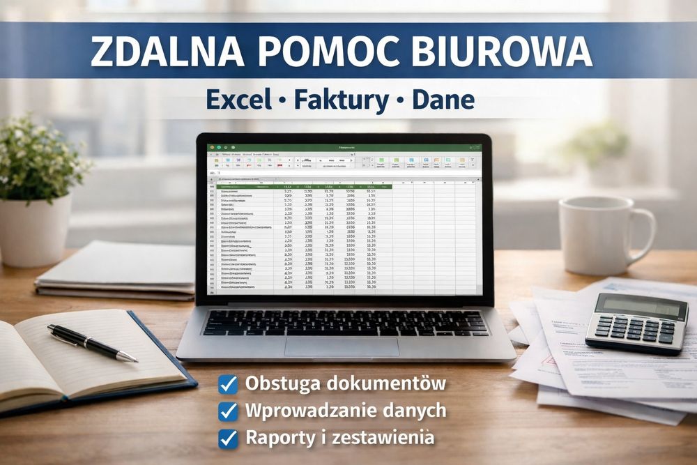 Wsparcie biurowe dla firm | Excel | Wprowadzanie danych| Konfiguracje