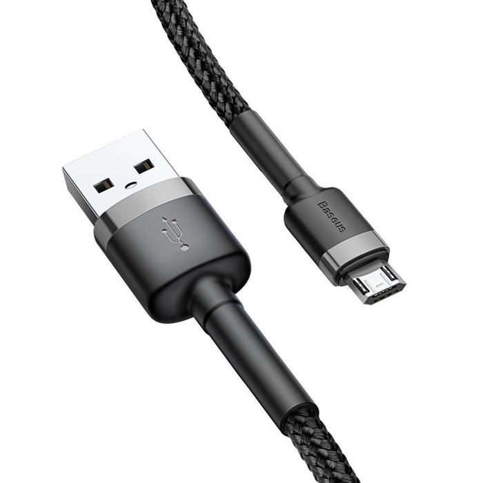 Kabel USB do Micro USB Baseus Cafule 2.4A 0,5m (czarny)
