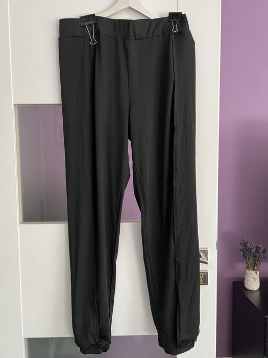 Spodnie damskie,joggery XL, dzianina, nowe, 46, plus size