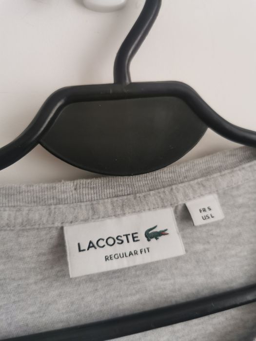 Lacoste bluzka długi rękaw logowana męska bawełna M/L